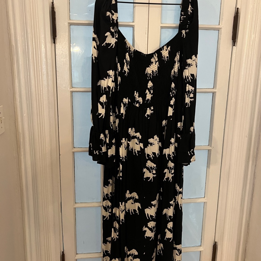 Never Fully Dresses Black and White Forrest Dress